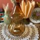 Pot en verre ambré