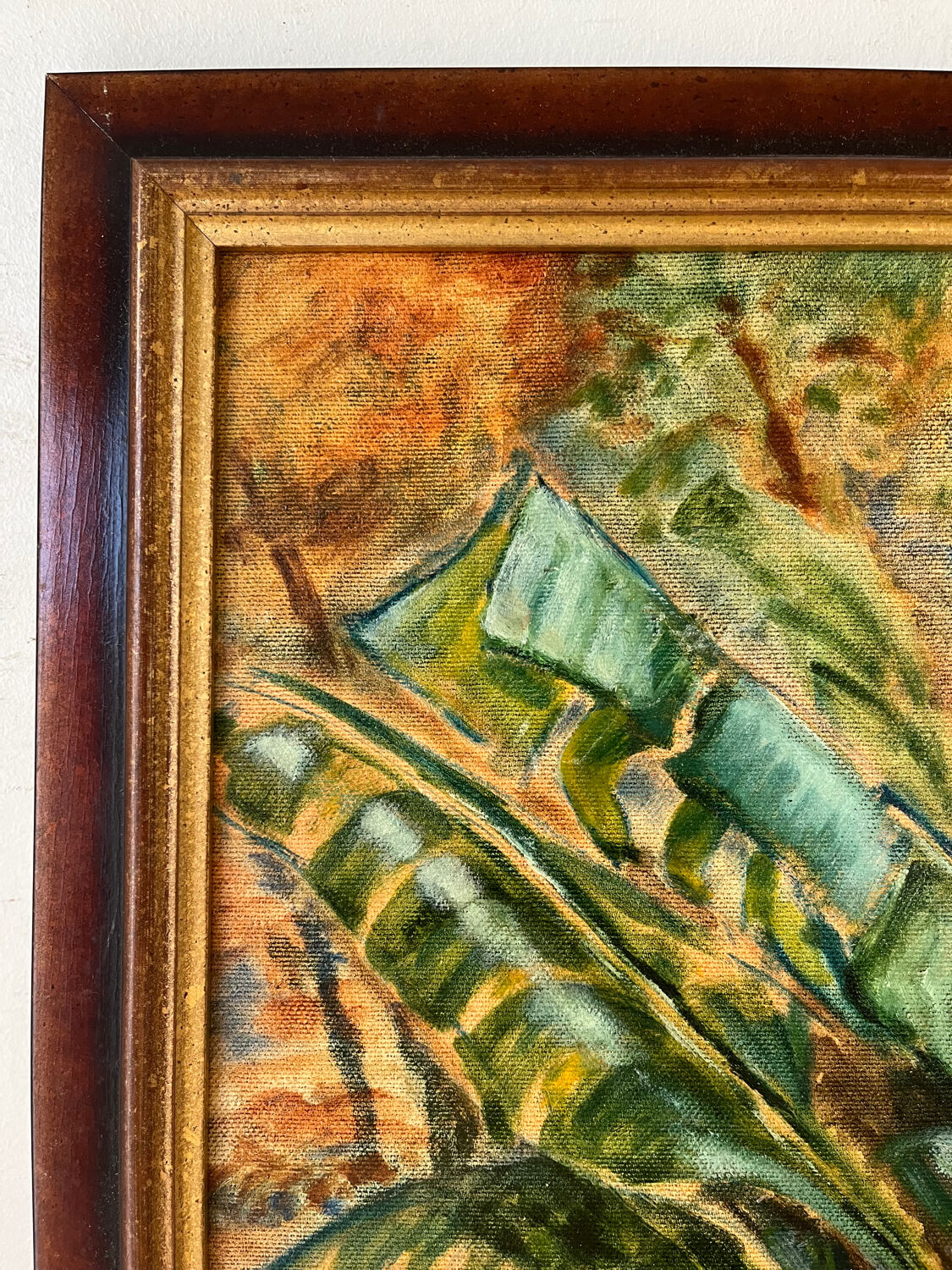 Banana trees on Rue du Havre, signed, 1988