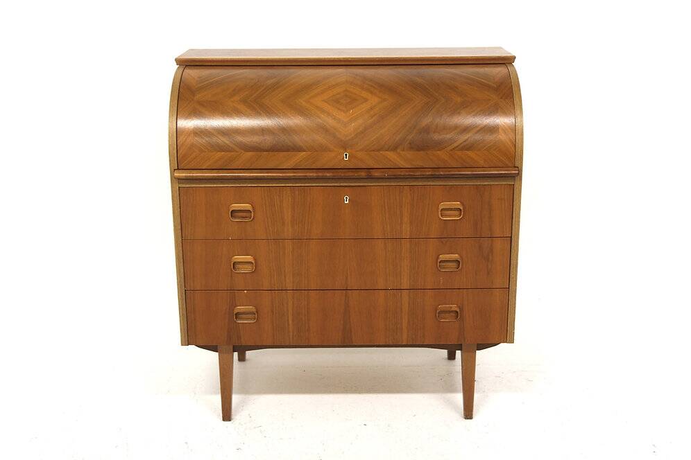 Scandinavian walnut secretary, Sweden, 1950