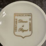 Tasses avec coupelles en porcelaine de limoge