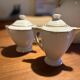 Sugar bowl and milk jug in Limoge porcelain