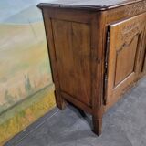 Low Norman sideboard carved in 19th century oak