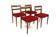 Set of 4 teak chairs "Garmi", Nils Jonsson, Troeds, Sweden, 1960