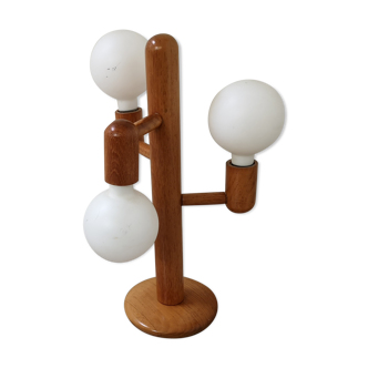 Vintage lamp from Waldi Leuchten, teak, 1980s