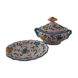 Sauce dish and its serving dish