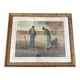 Lithographie de l'Angelus d'après le tableau de Millet
