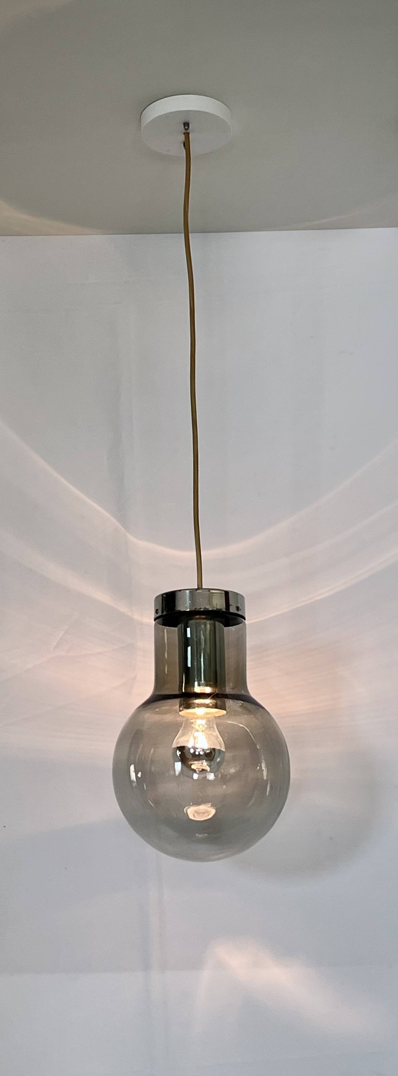 Small Maxi Bulb pendant light by F. Ligtelijn for Raak, Netherlands 60's