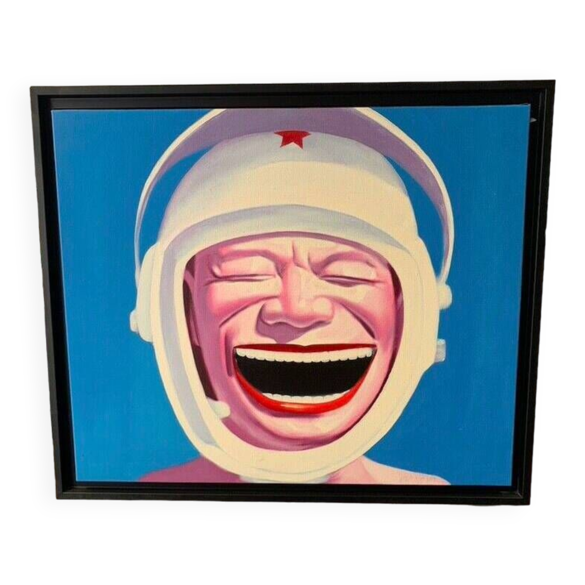 Yue minjun - the astronaut's smile - 60 x 50 cm - reproduction