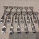 12 silver-plated oyster forks by silversmith Ercuis Valencay