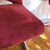 Paire de chaises rouges design Georges Frydman