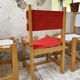 Set of 4 80s colored pine chairs
