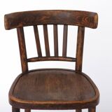 Vintage Wooden Desk Chair 1930s–1950s, Belgian Beech Wood Chair