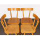 Set of four wooden chairs edited by Ton, 1960