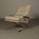 Leather "Swing" lounge chair with ottoman for COR Germany, 1960's