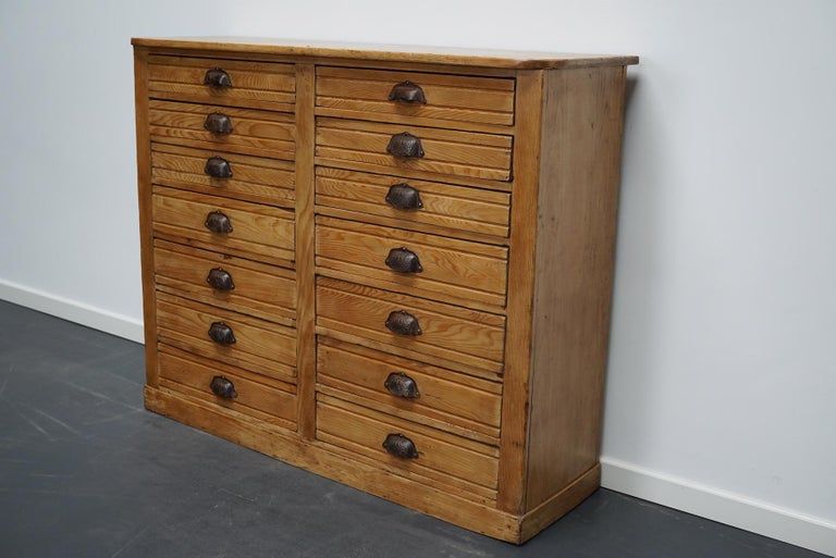 Apothecary furniture in French pine twentieth century
