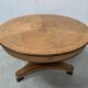 Charles X style dining table in maple wood veneer, 20th century