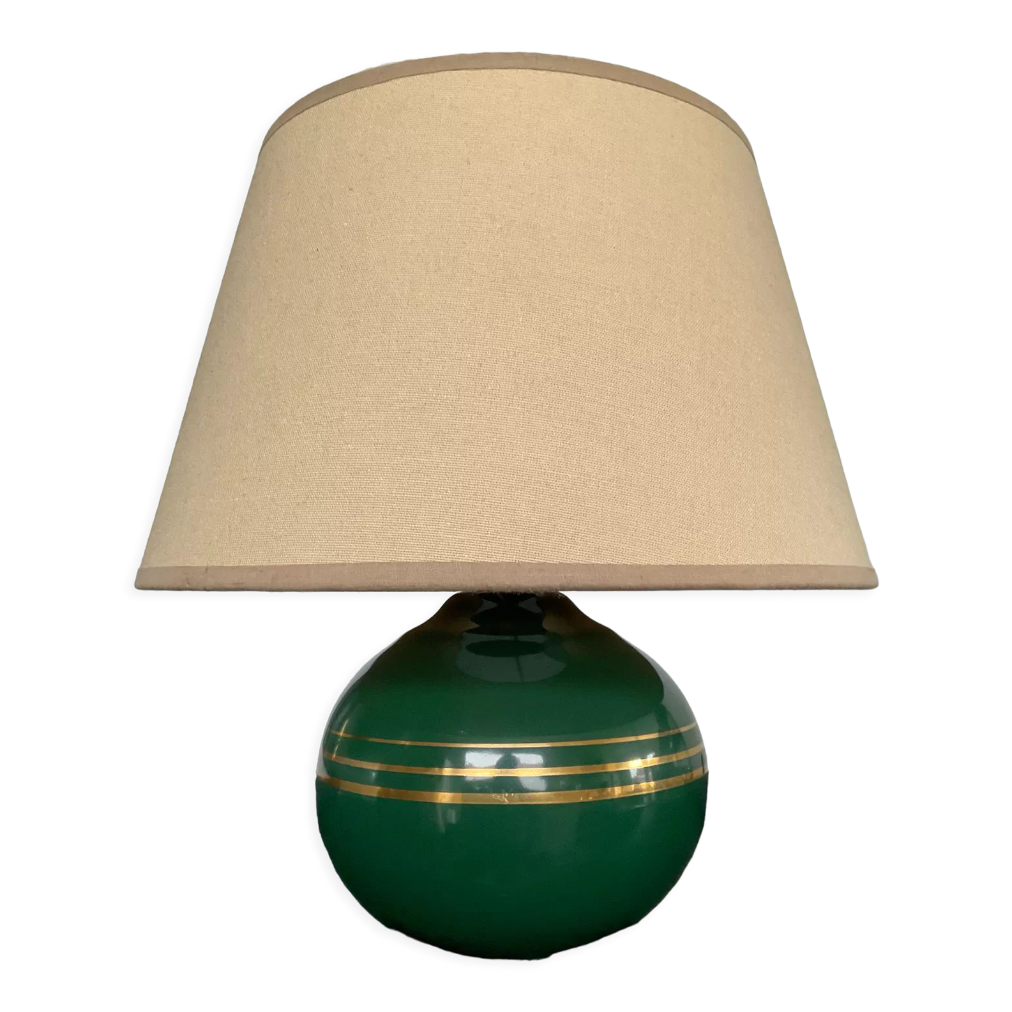 Vintage glazed ceramic lamp