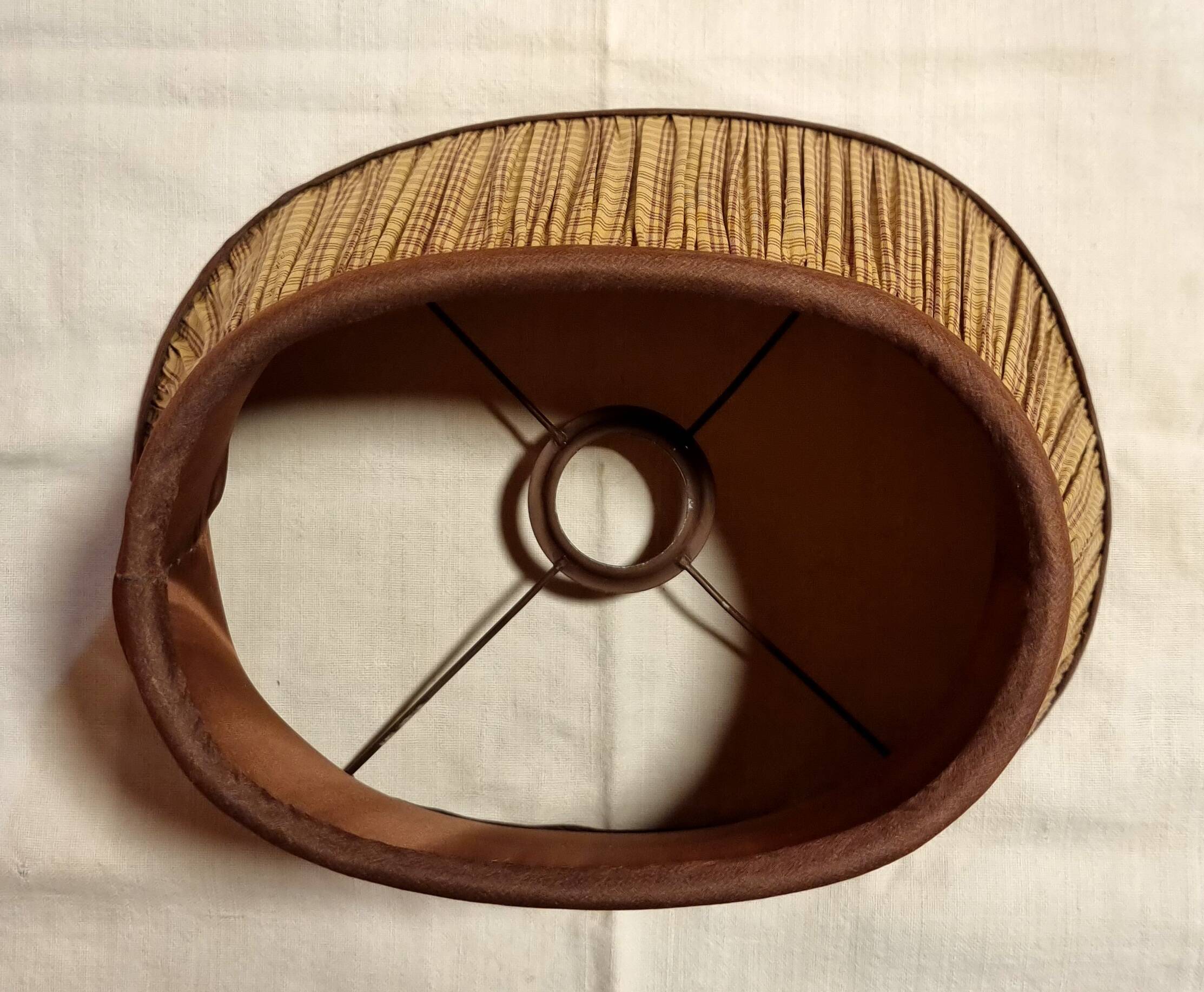 Pleated silk lampshade