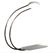 Mid century arc ceiling or wall light by Bruno Gecchelin, Italy 1970s