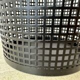 Mid century design perforated metal basket / bin , 1970s