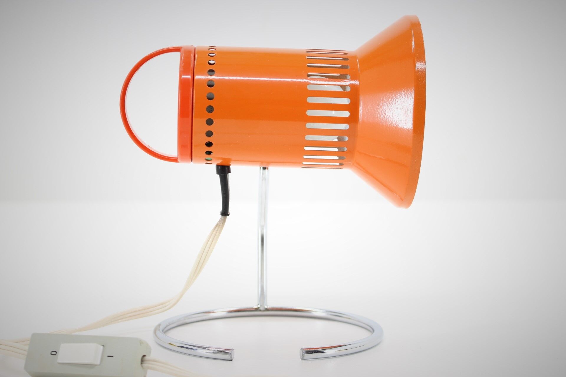 1970s Adjustable Orange Table Lamp, Czechoslovakia