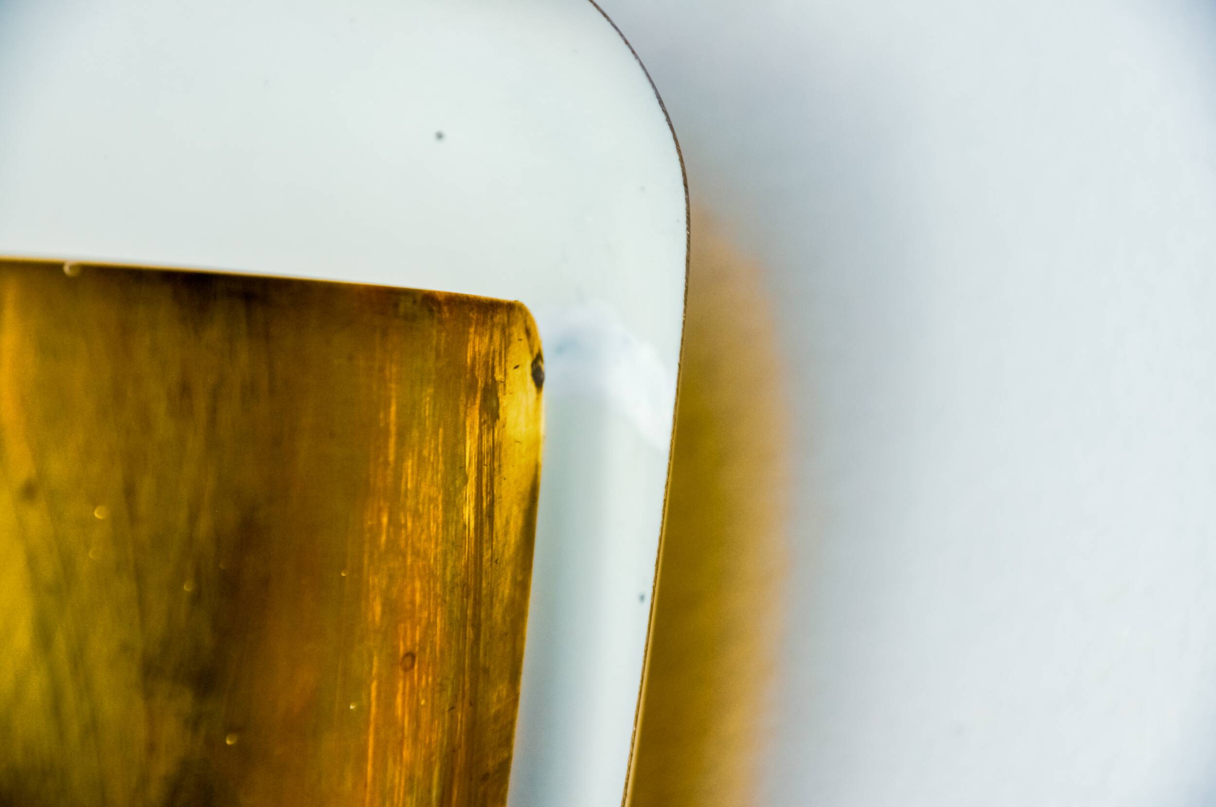 Regency brass wall light, Italy, 1970