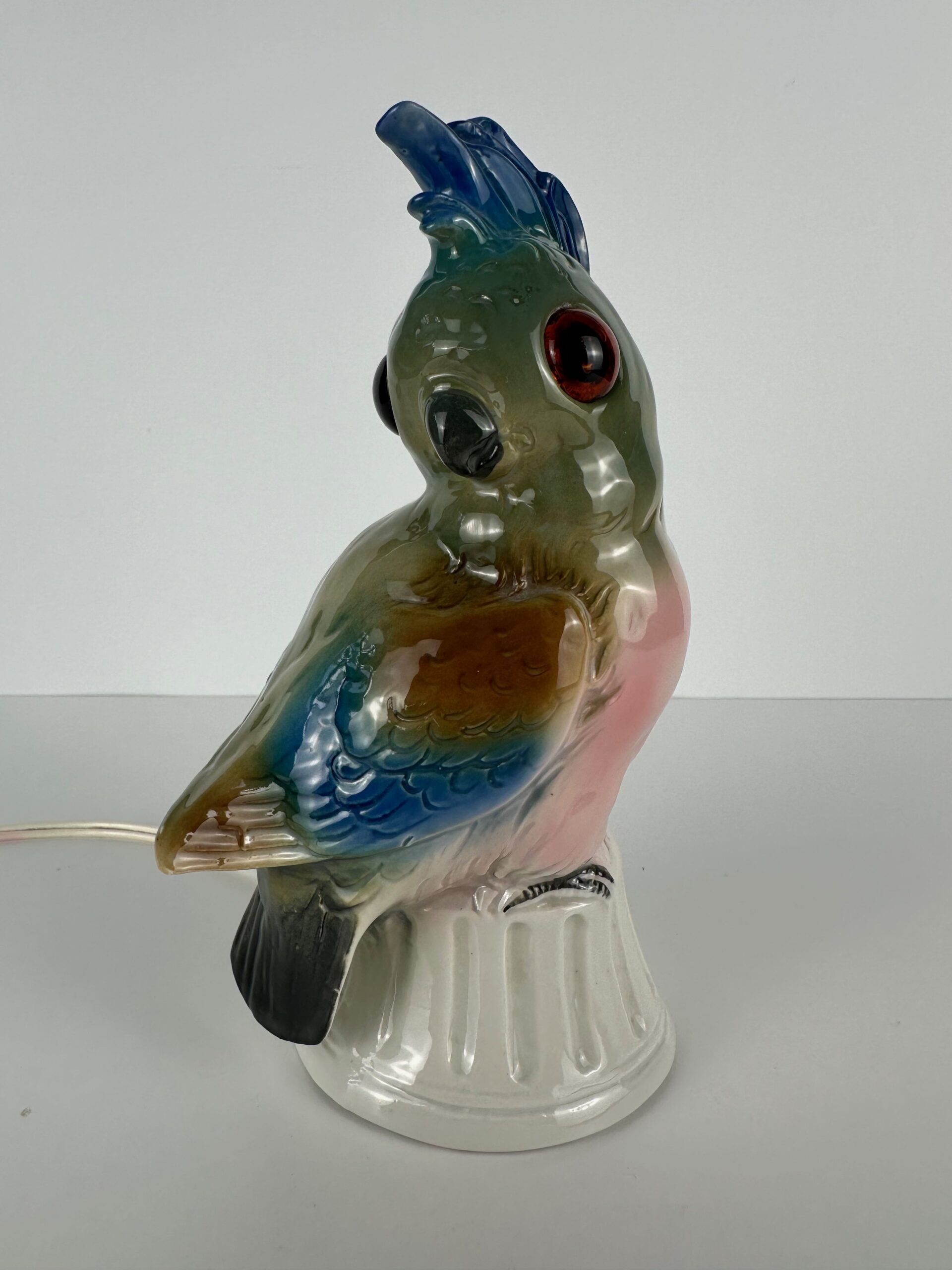 Art deco (perfume) lamp – parrot