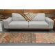 Tapis couloir en laine et coton fait main Oushak turc des années 1970, 83x281.