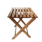 Folding wooden stool