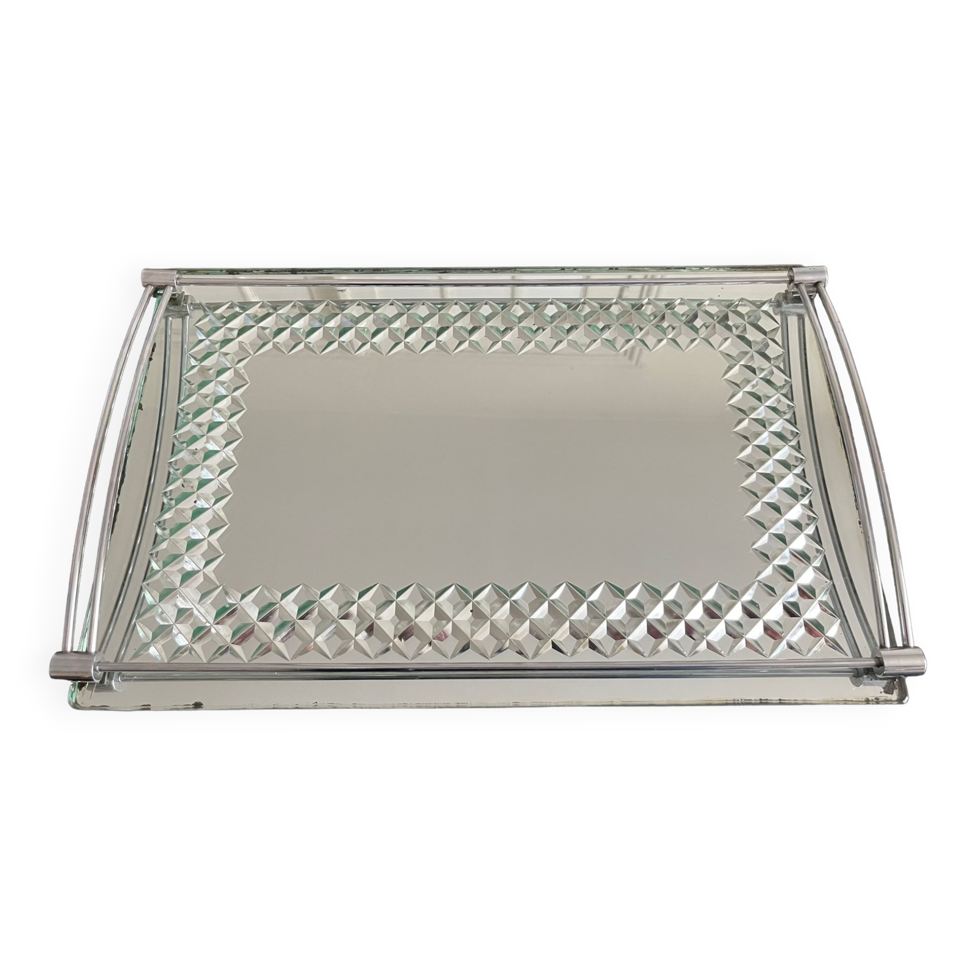 Plateau art déco o en miroir