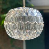 Vintage faceted plexiglass pendant lamp