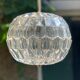 Vintage faceted plexiglass pendant lamp