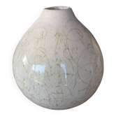 Petit vase boule / soliflore style Raku / Wabi sabi