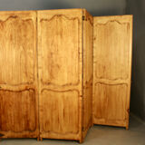 4 Vantaux Screen In Merisier Style Louis XV double-sided