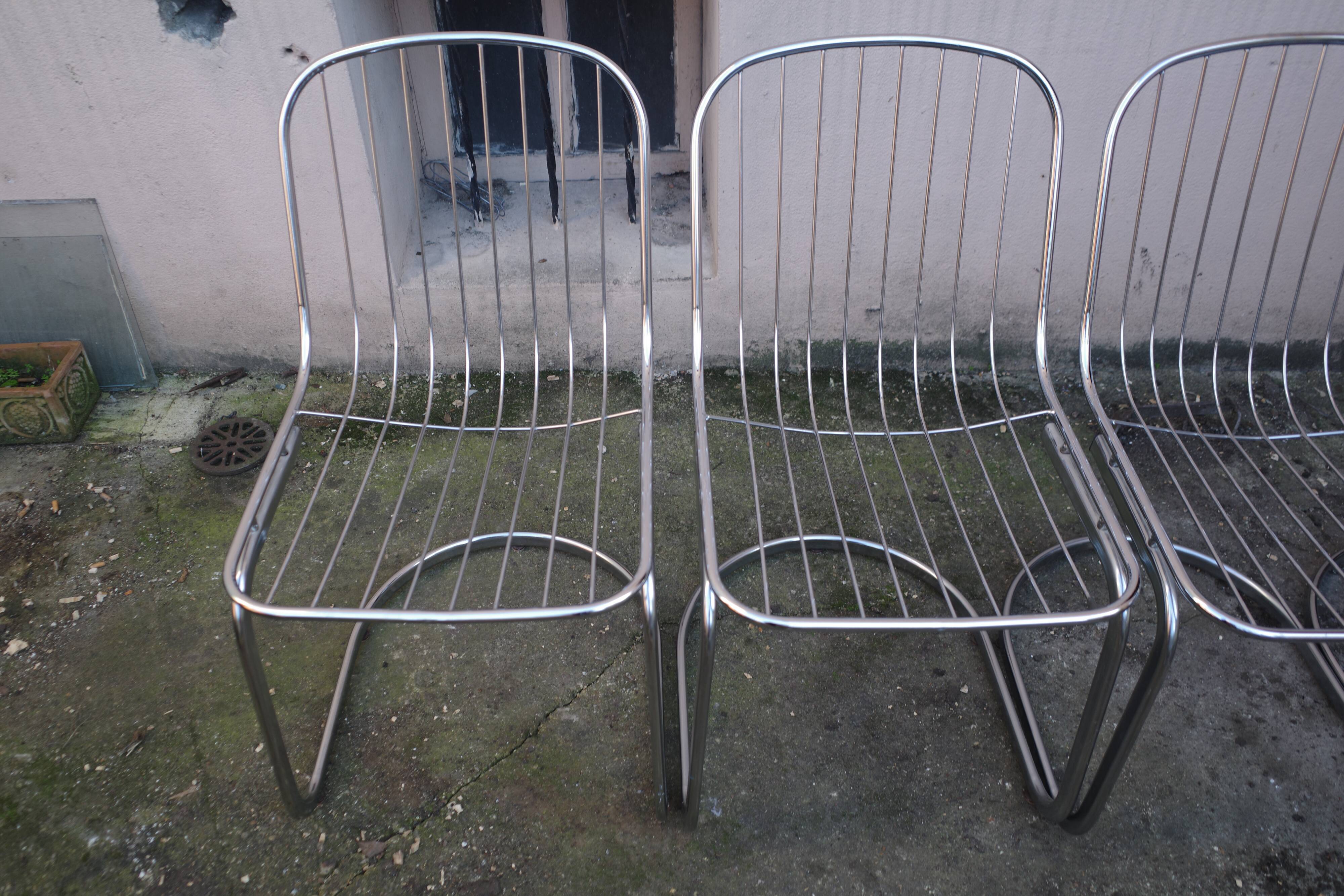 Lot of 4 chairs Gastone Rinaldi