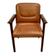 FAUTEUIL CUIR "DESIGN 1960".