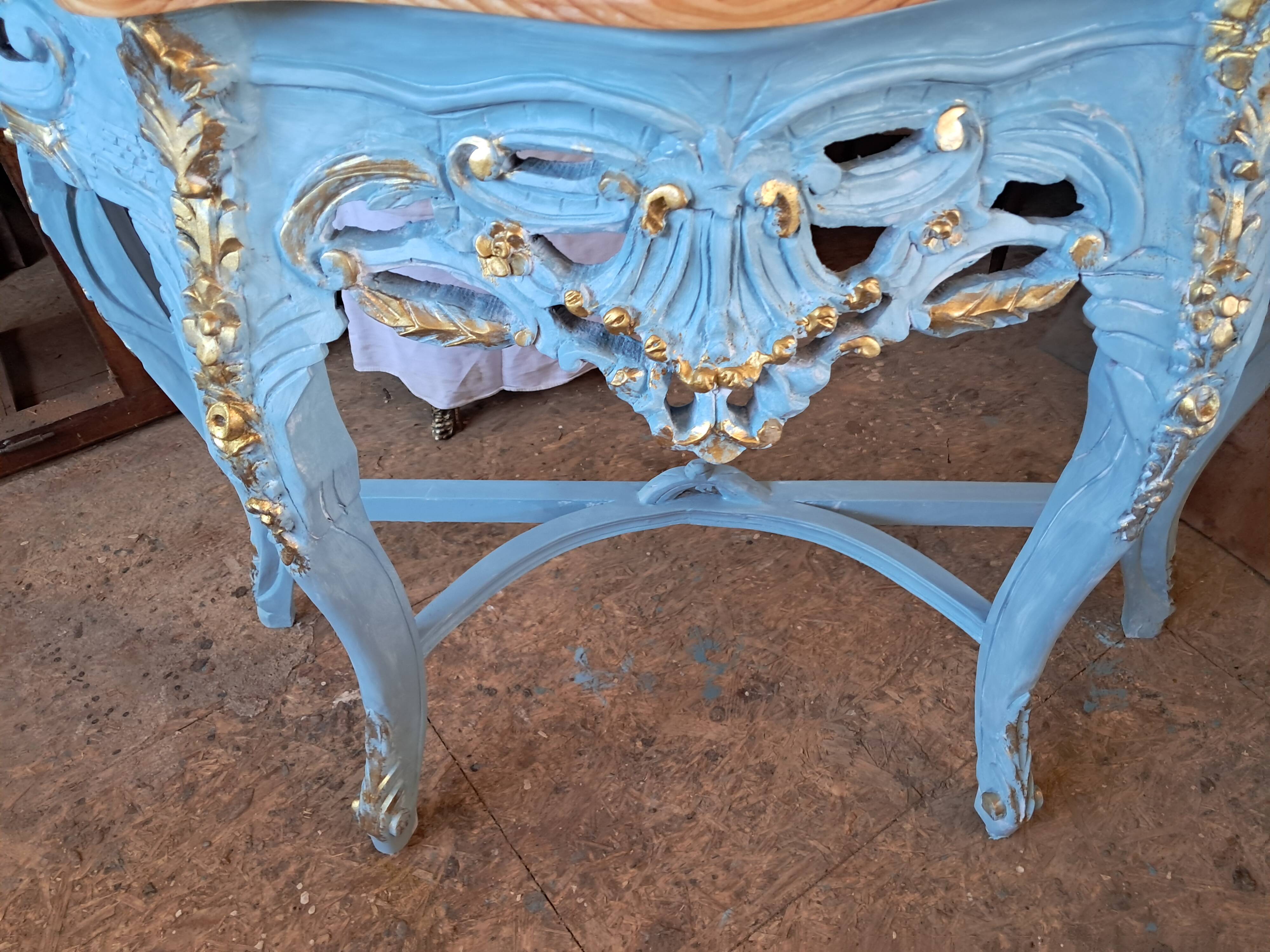 painted console