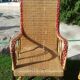 Paire de fauteuils en osier ou rotin et bambou