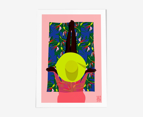 Bird of paradise - illustration en édition limitée, format a3 (veridis quo, elisa brouet)