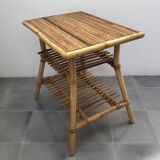 Audoux Minet bamboo rattan coffee table