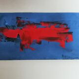 Oil on cardboard signed Massoc, 1960s