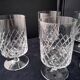 6 Water glasses or large wine glasses Crystalline Lattice decor