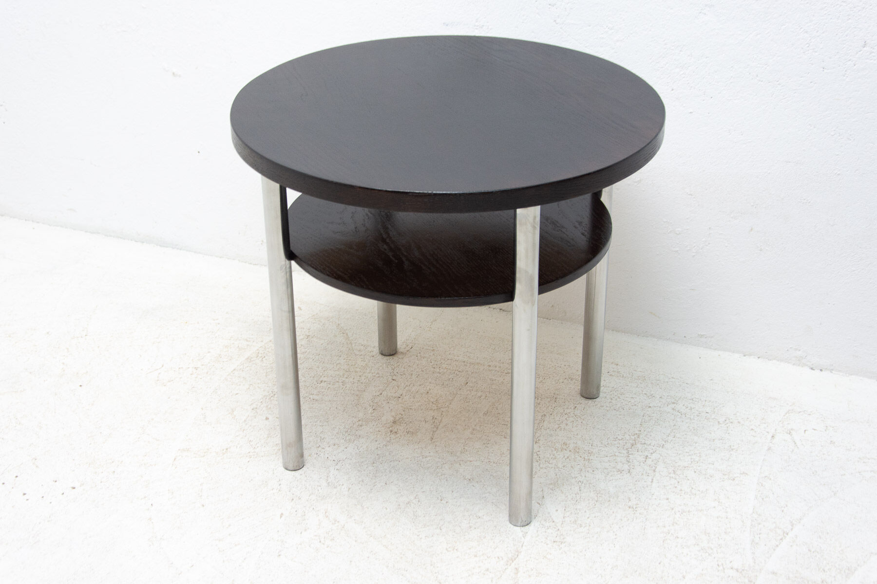 Bauhaus Chromed Coffee Table by Robert Slezak, 1930s