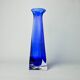 Soliflore Sommerso blue in Murano glass, Italy, 1970