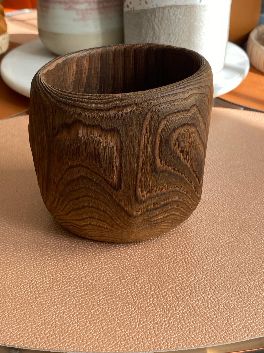 Wooden planter / pot, art crafts