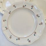 Set of 10 plates + 10 soup plates Arromanches Sarreguemines model