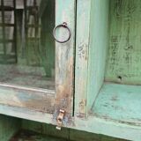 Antique merchant's shelf, Burmese teak sideboard