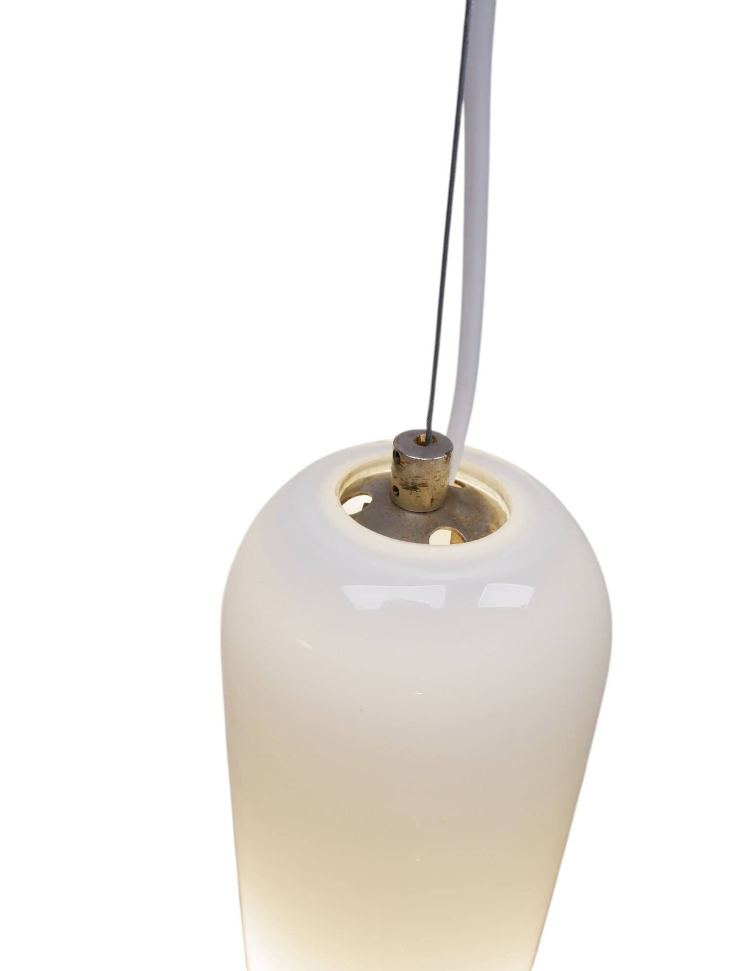 Murano glass hanging lamp for Leucos Italy, 1970s