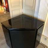 Vintage black lacquer notch