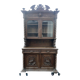 Henri II two-body buffet carved from solid wood